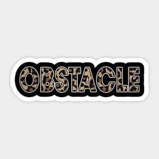 Quotes Obstacle Name Retro Styles Christmas 70s 80s 90s Sticker